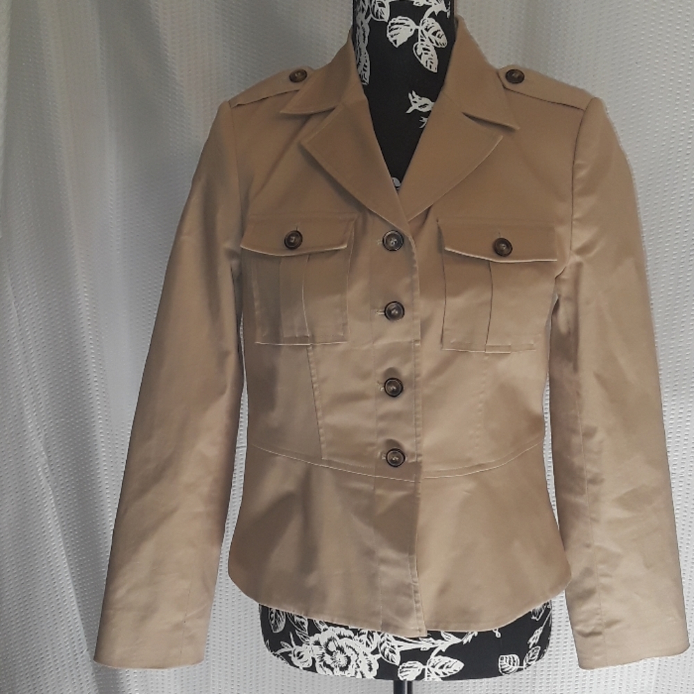 Apostrophe womens 6p khaki jacket